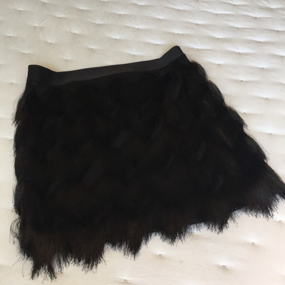 Fancy Ruffled Mini Skirt